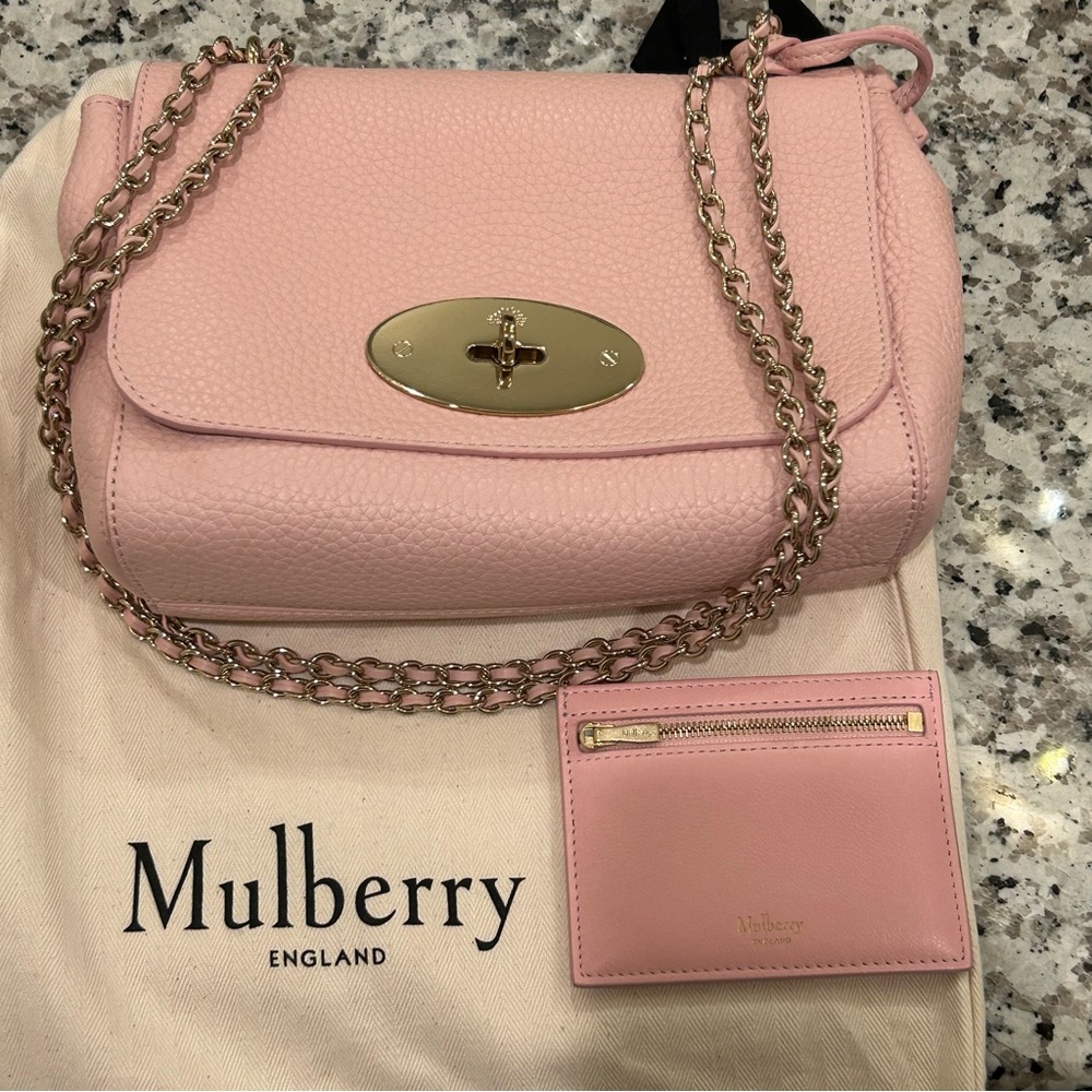 Mulberry Regular Lily in Powder Rose with Card Holder